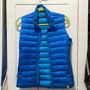 REI CO-OP Packable 650 Down Puffer Vest Sleeveless Jacket Womens Bali Blue